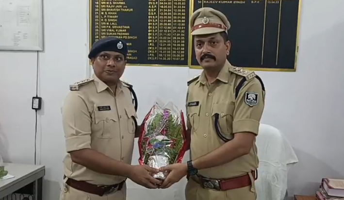 Jahanabad Sadar SDPO Manish Chandra Chaudhary ne sambhala pa Jahanabad Sadar SDPO Manish Chandra Chaudhary ne sambhala pa