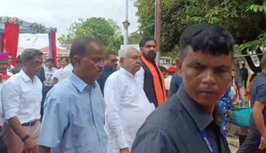 Punaora Dhaam mein pahunche CM Nitish Kumar aur Samraat Chaudhary, 880 crore ki laagat se Sita Mandir ka nirmaan...