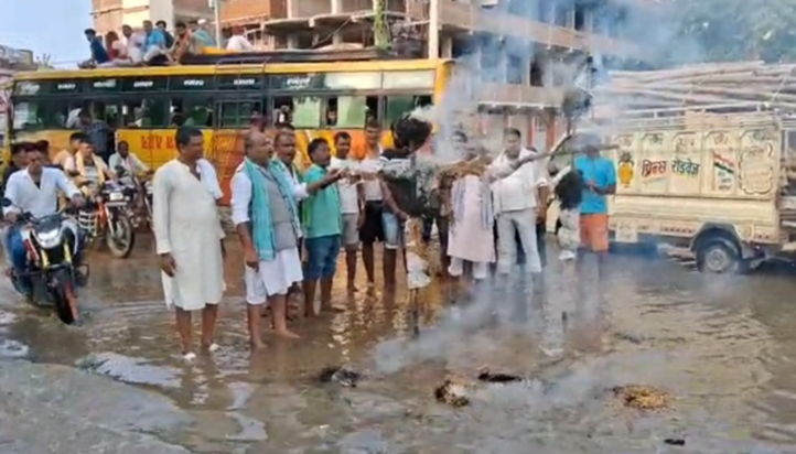 Bihia-Piro State Highway par jaljamav ka virodh, Pradhanmant Bihia-Piro State Highway par jaljamav ka virodh, Pradhanmant