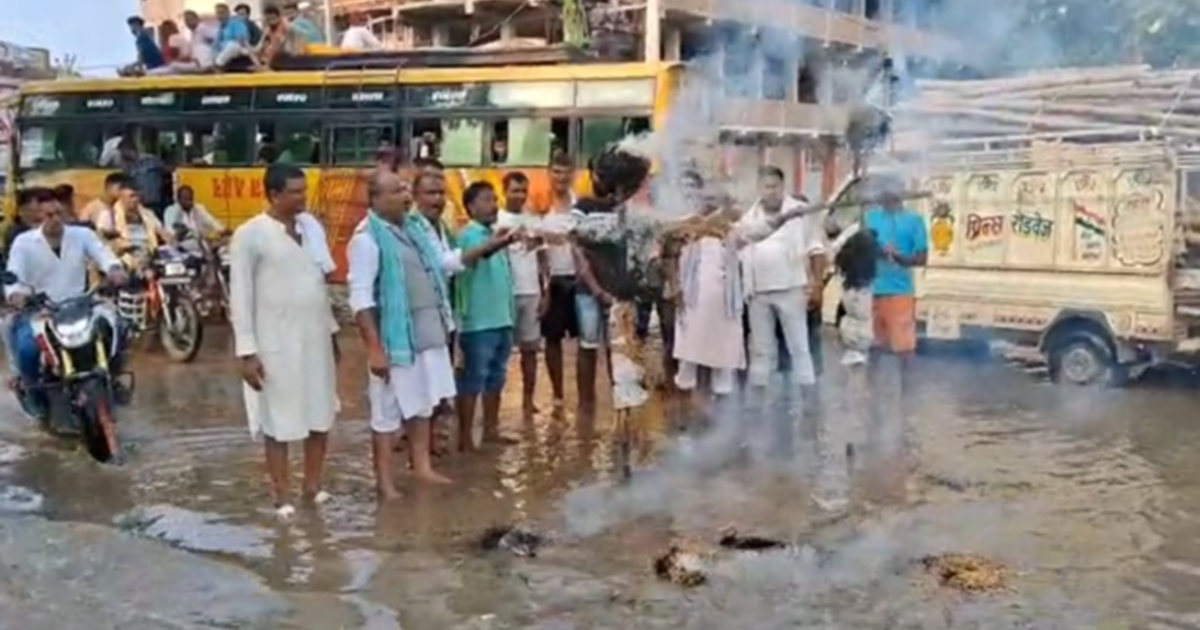 Bihia-Piro State Highway par jaljamav ka virodh, Pradhanmant