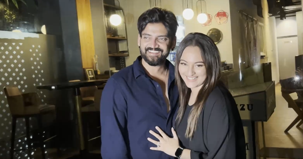 Casual Outfit mein Spot hue Sonakshi Sinha aur Zaheer Iqbal 