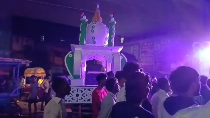 Moharram ka parv kadi suraksha vyavastha ke beech shantipoor