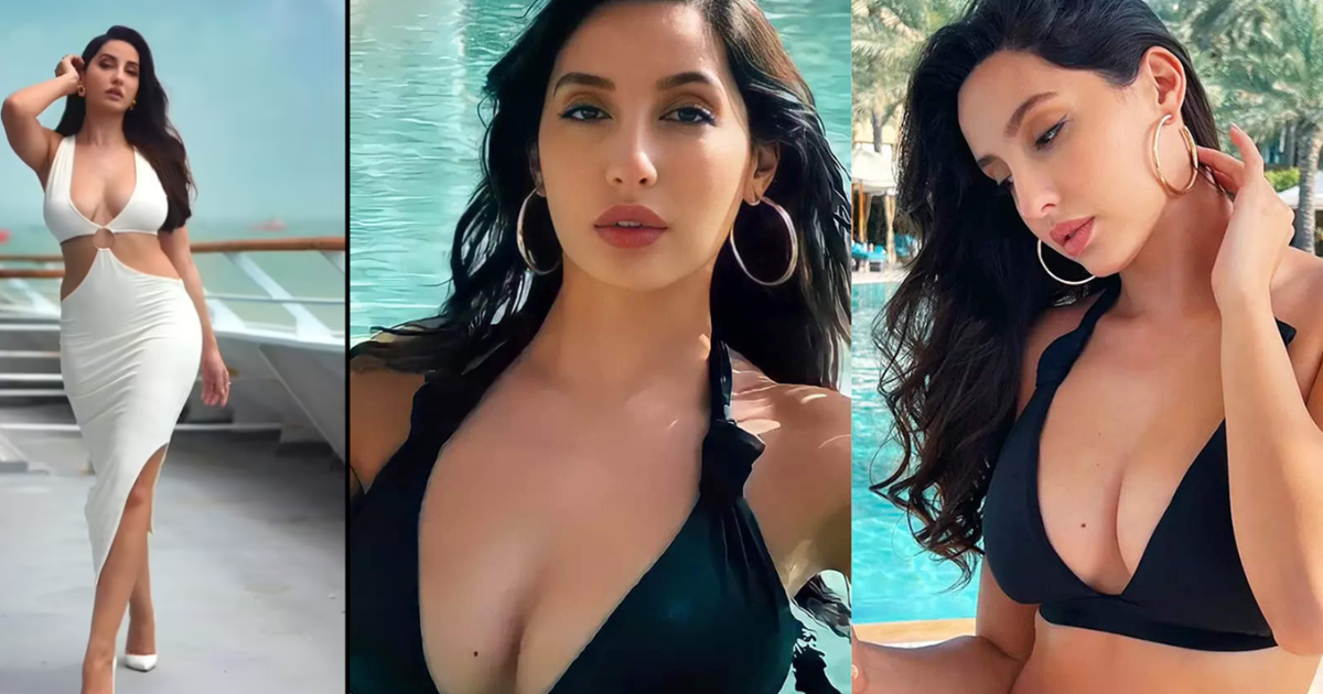 All Black Look mein Airport par pahunchi Nora Fatehi, Smile 