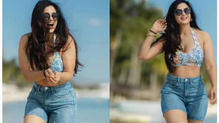 Shweta Tiwari ka bold Look, bracelet aur shorts look se mach