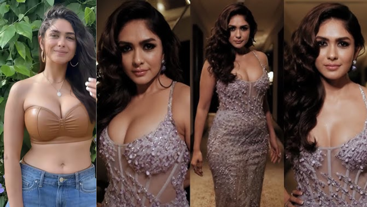 Bollywood News: Red Dress pehne Mrunal Thakur ki khoobsurati
