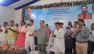 9.64 crore ki laagat se trauma center bhavan ka shilanayas, Mangal Pandey ne kaha- janta ki sabse badi maang