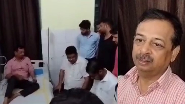 Panchayati Raj official was thrashed by miscreants, treated Panchayati Raj official was thrashed by miscreants, treated