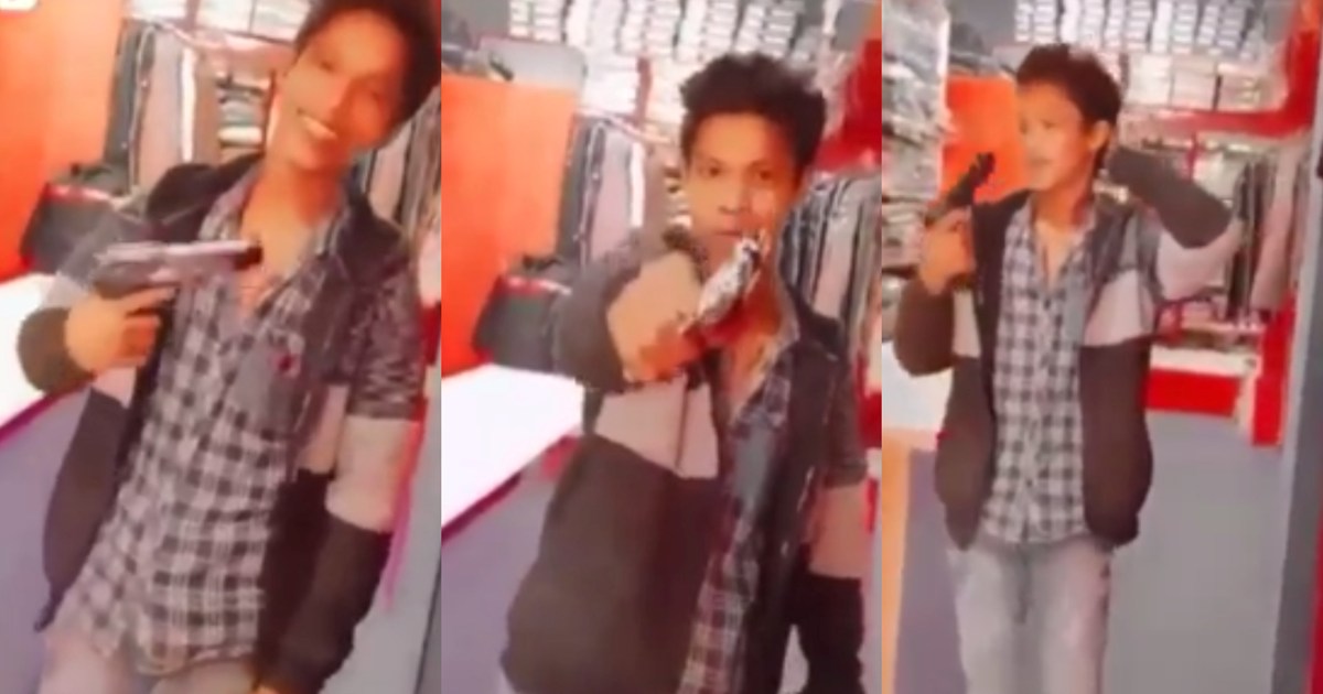 Youth made reels with pistol, video viral, now police is sea