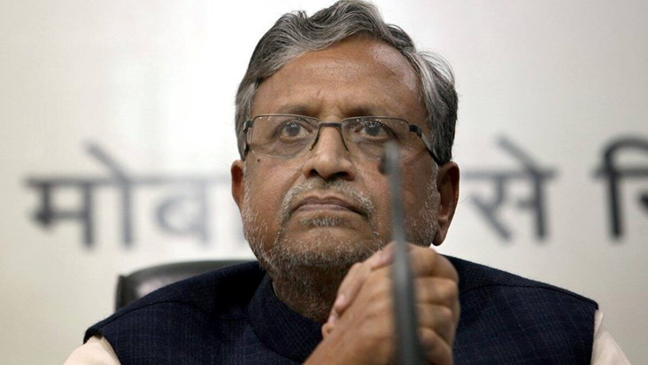 Sushil Modi became enraged when the bridge costing crores co Sushil Modi became enraged when the bridge costing crores co