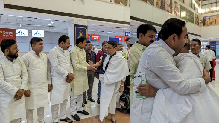 The first batch of Haj pilgrims left from Gaya, every facili The first batch of Haj pilgrims left from Gaya, every facili