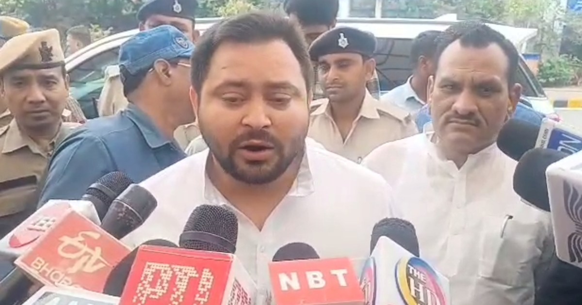 Tejashwi Yadav left for Delhi, gave a big statement on Kejri