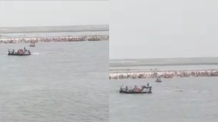 Breaking A boat full of passengers sank in the Ganga river n Breaking A boat full of passengers sank in the Ganga river n