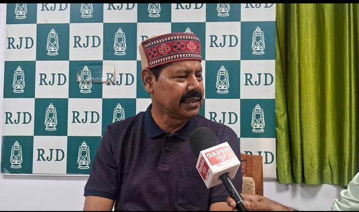 Mntri dilip jsvaal pr rjd vidhayk bhai birendra ka byan