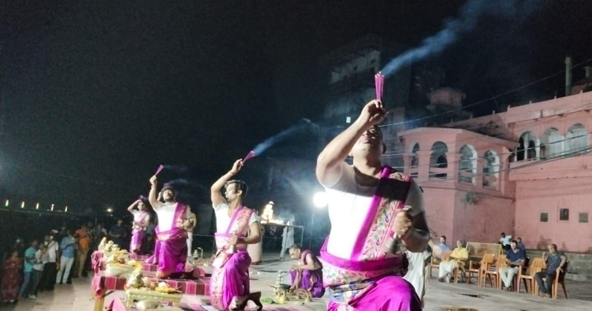 Falgu Maha Aarti organized in the religious city of Gaya