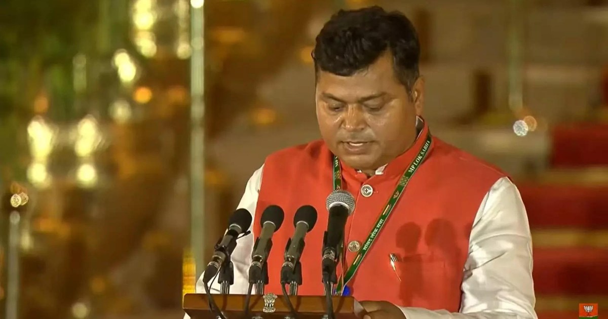 Raj Bhushan Chaudhary, a minister from BJP quota in Modi gov