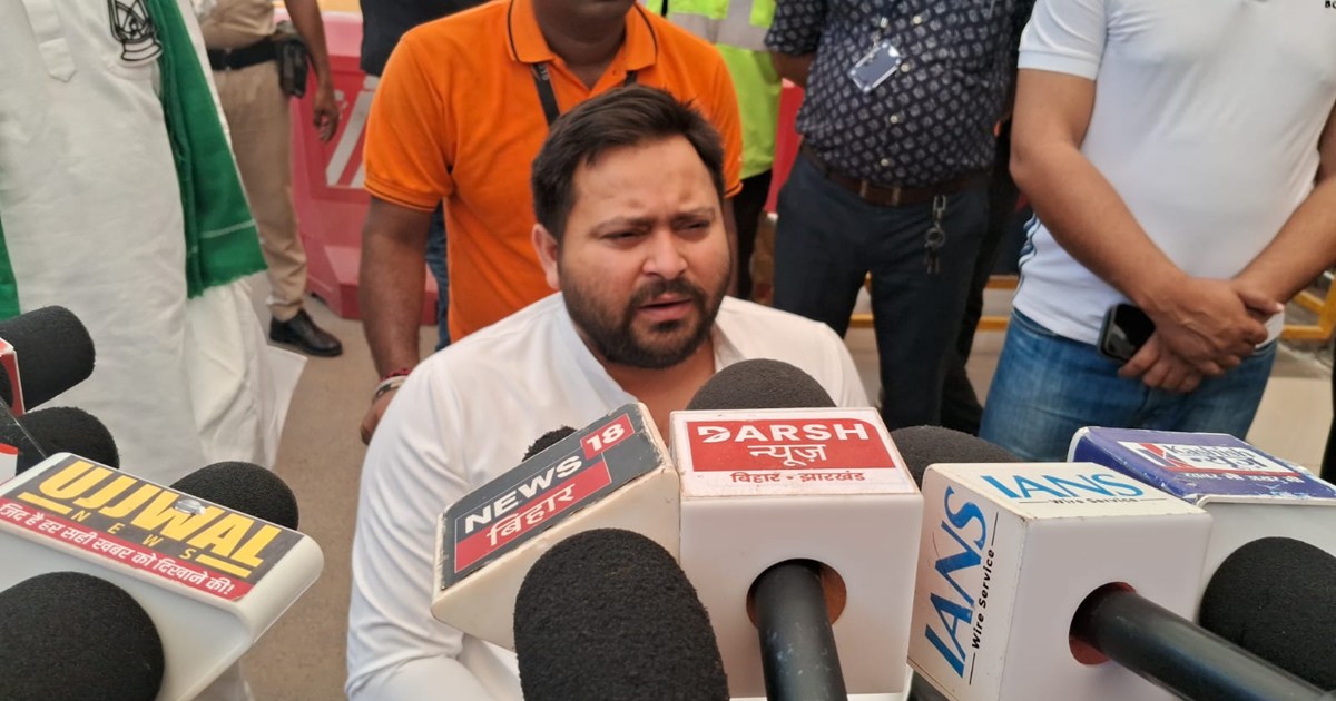 On the issue of law and order, Tejashwi Yadav cornered CM Ni