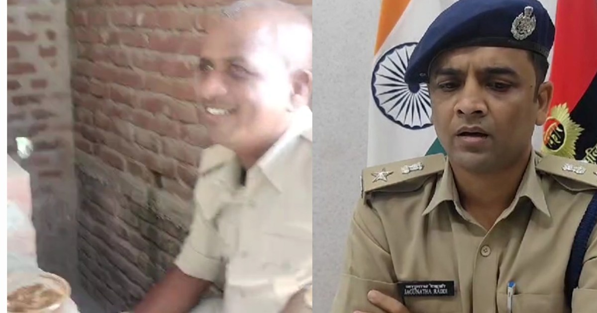 Police personnel are having a liquor party in Bihar where li