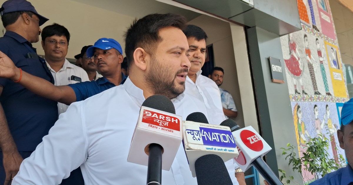 Tejasvi yadv ka byan mohan bhagvt bahut let bole mnipur hins