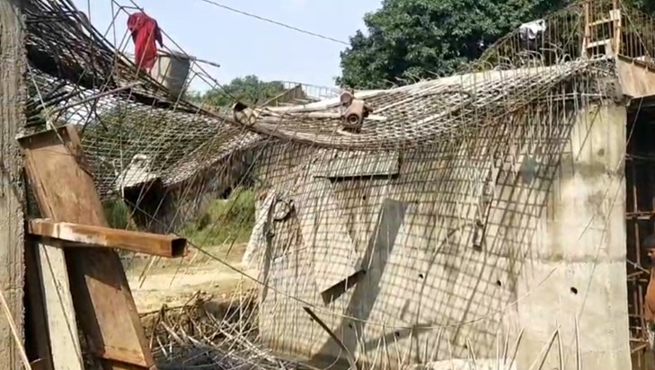 After Araria and Siwan, now a bridge under construction in E After Araria and Siwan, now a bridge under construction in E