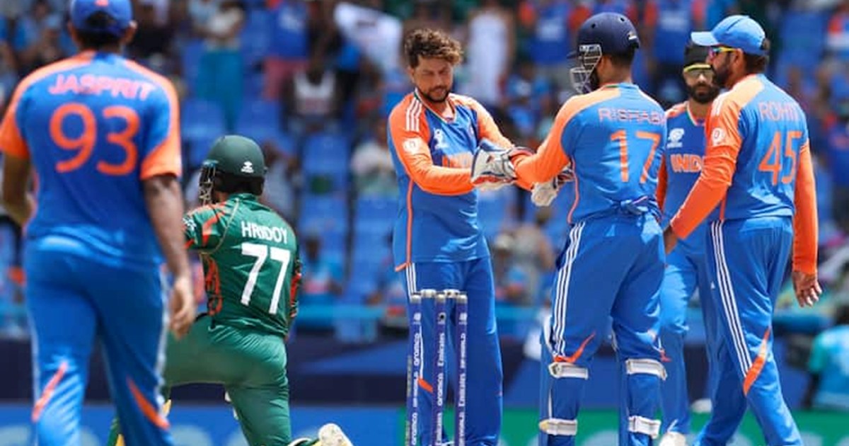 India's winning streak continues in T-20 World Cup, beat Ban