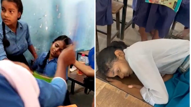 Due to extreme heat many school children of Sheikhpura start Due to extreme heat many school children of Sheikhpura start