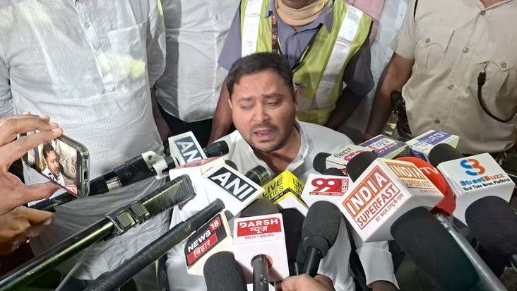 Tejasvi ka matganna pr bda byan Tejasvi ka matganna pr bda byan