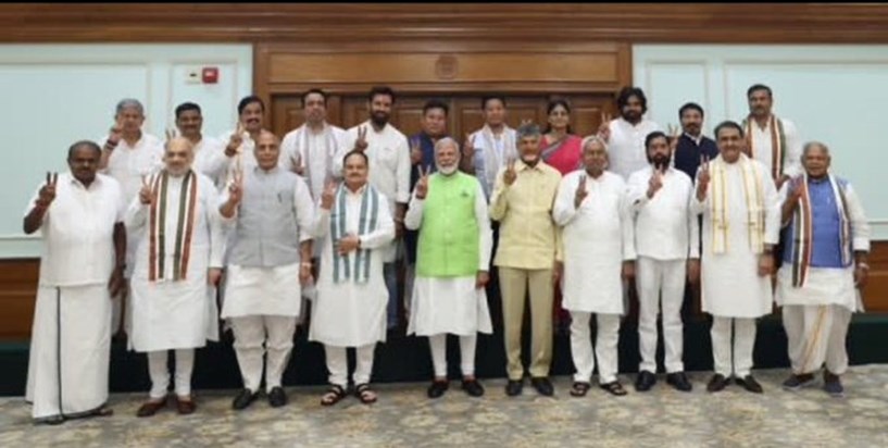PM Modi gave a message to his allies through the allocation PM Modi gave a message to his allies through the allocation