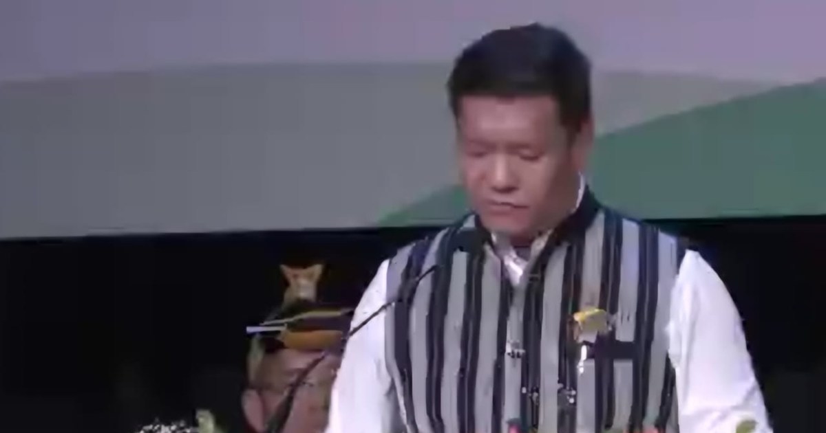 Pema Khandu took oath as Chief Minister of Arunachal Pradesh