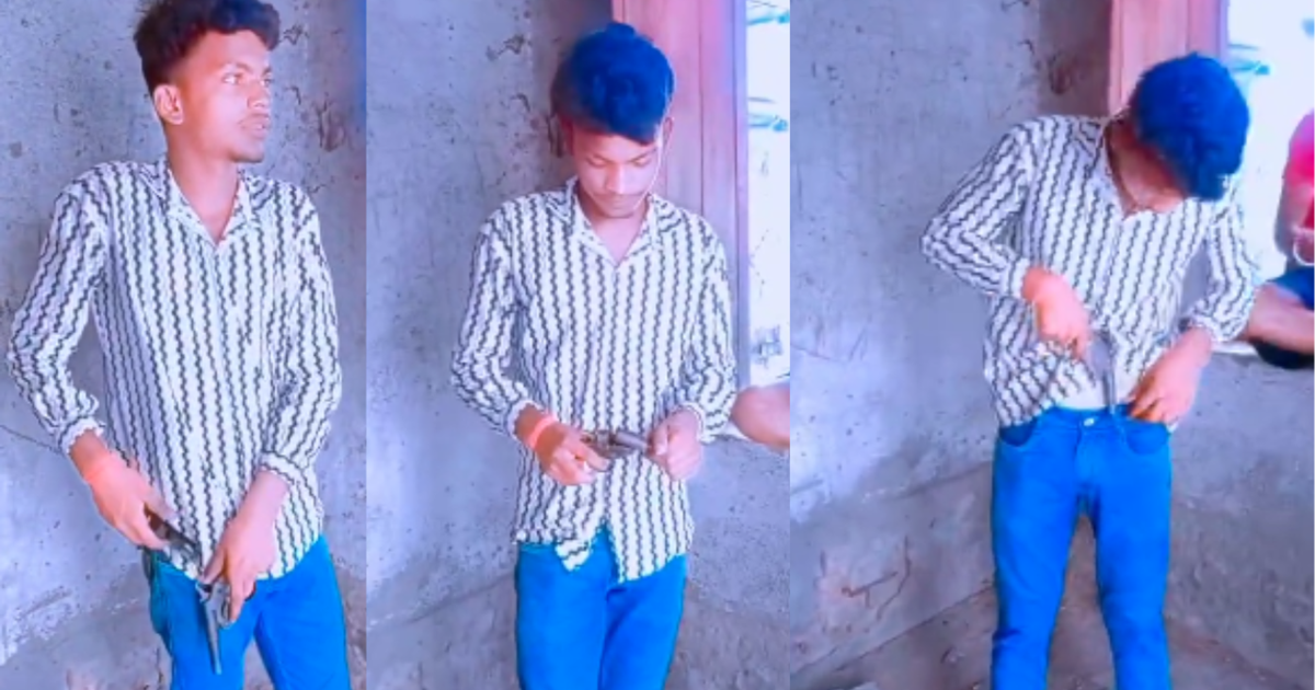 Viral Video : Yuvak ne desi katta lehraate banai reel, video