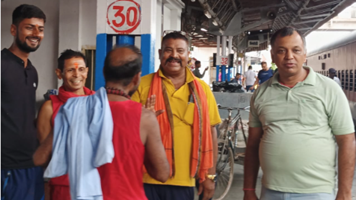 Patna se 120 kanwariya ka jatha Baba Barfani Amarnath ke dar