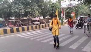 Kedarnath Yatra : motihari ke do yubak ki yatra, do ladka nikla kedarnath ki yatra par, skating se nikla yatra par...