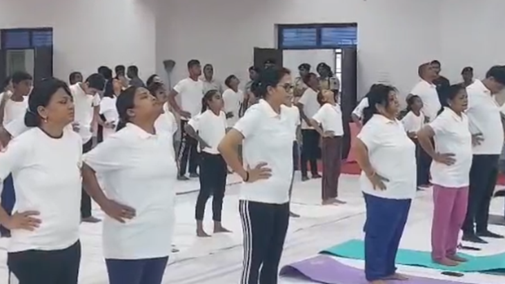 Antarrashtreey yog divas par 130 sthanon par hua record tod 