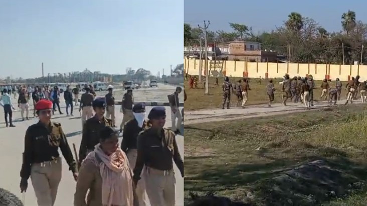 Huge ruckus between Police and Public in Muzaffarpur, Bihar, Huge ruckus between Police and Public in Muzaffarpur, Bihar,