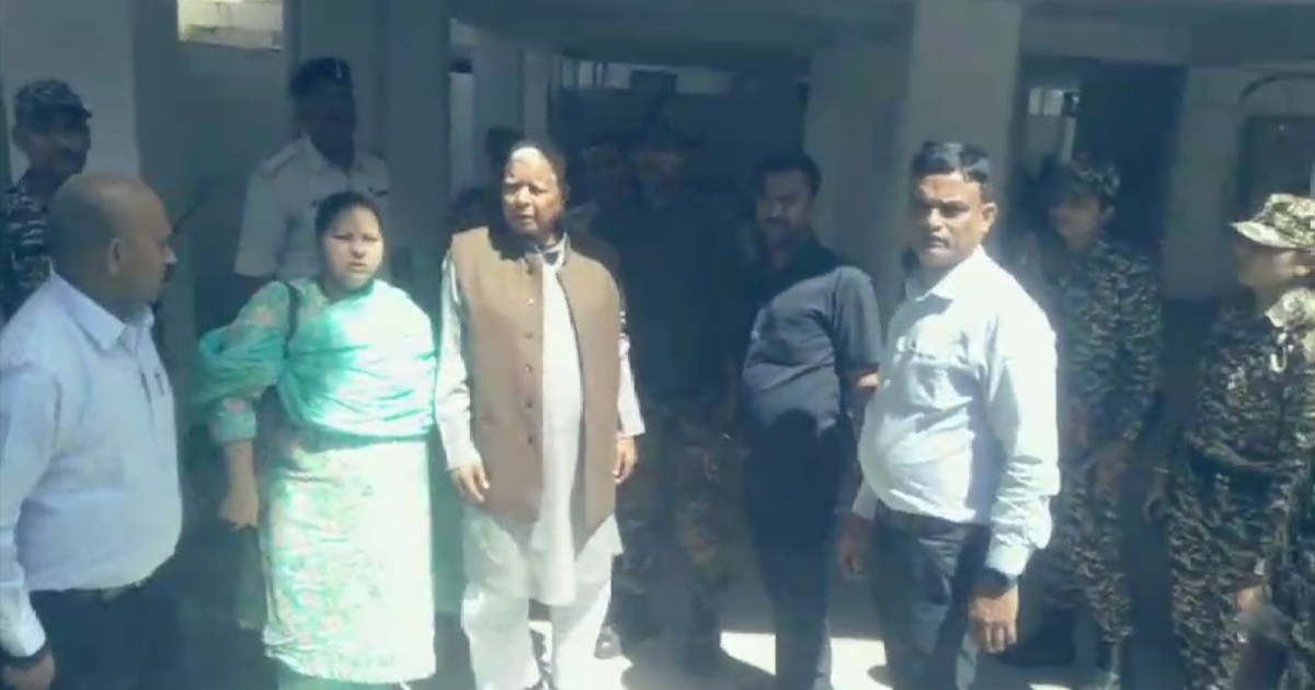 ED team is questioning Lalu Yadav again today in the land fo