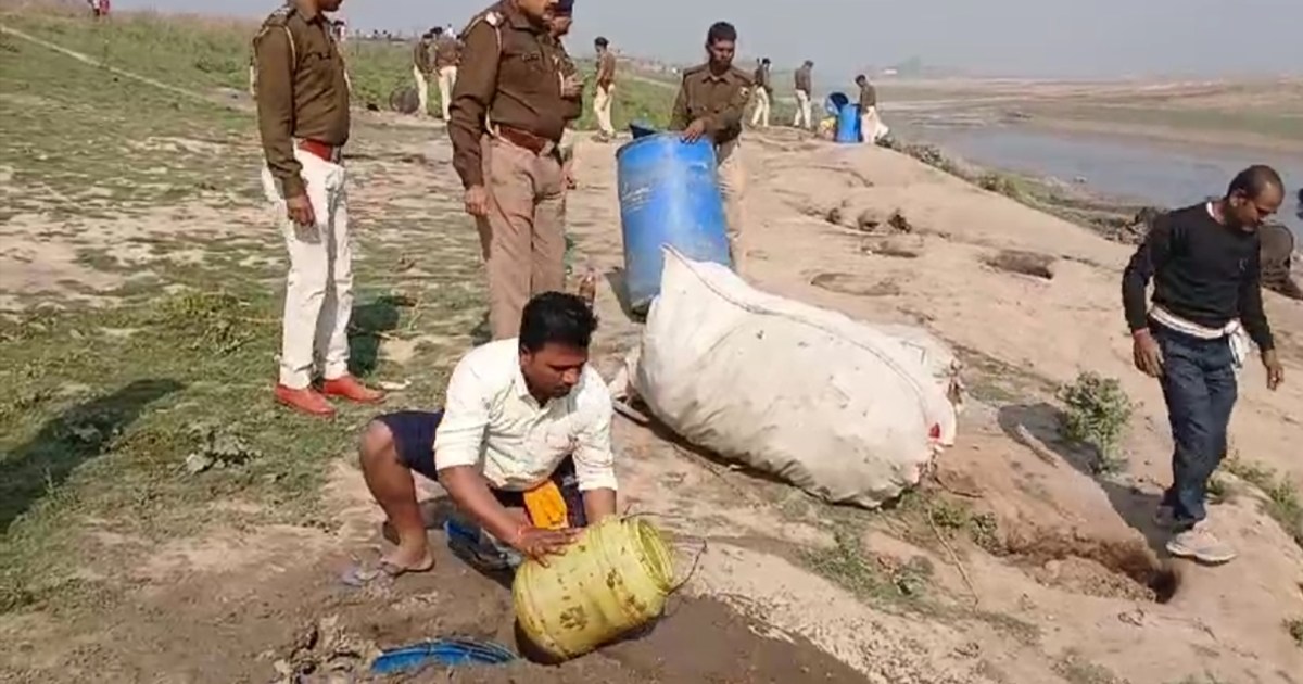 Major action against illegal liquor distillery in Diara of B