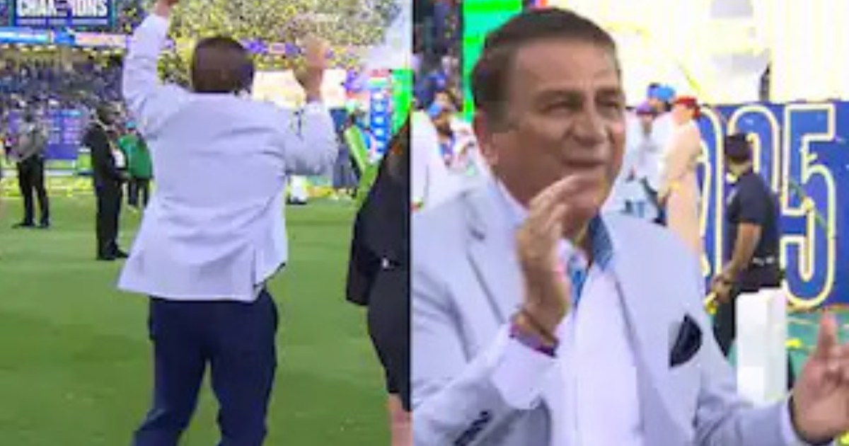 As soon as India won the Champions Trophy, Sunil Gavaskar st