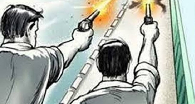 Criminals shot a retired soldier in public in Vaishali Criminals shot a retired soldier in public in Vaishali