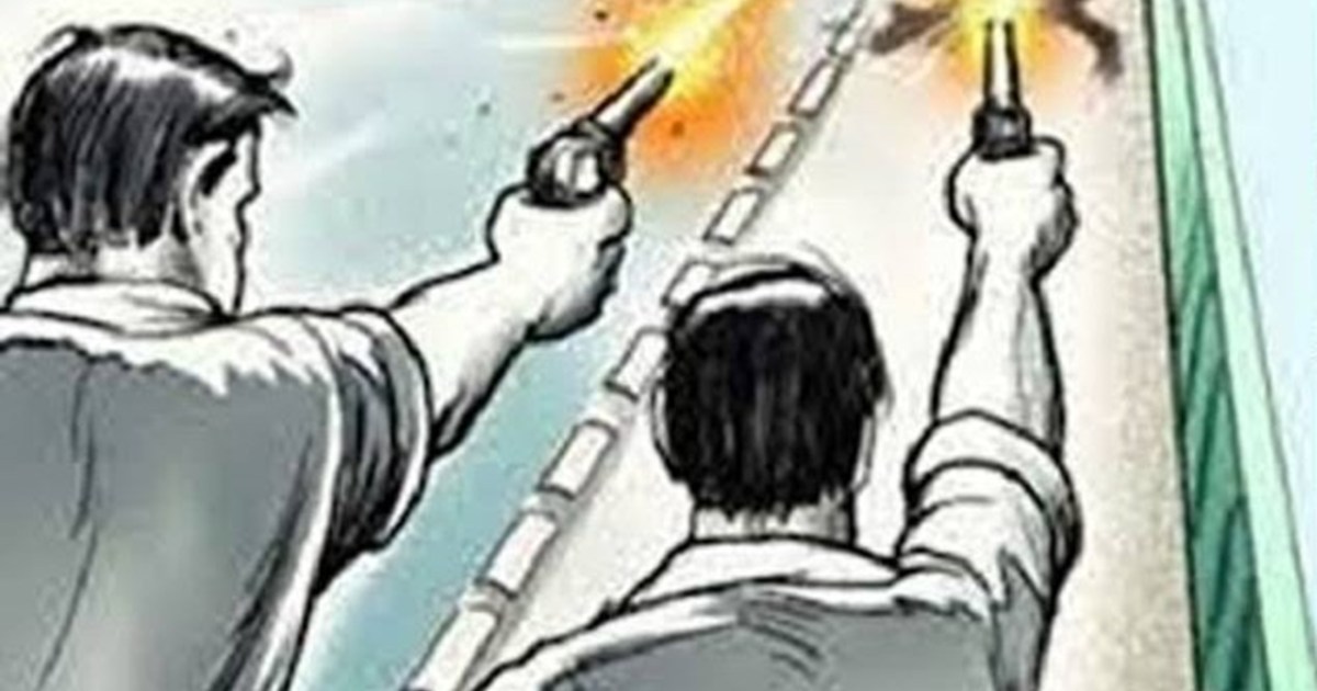 Criminals shot a retired soldier in public in Vaishali
