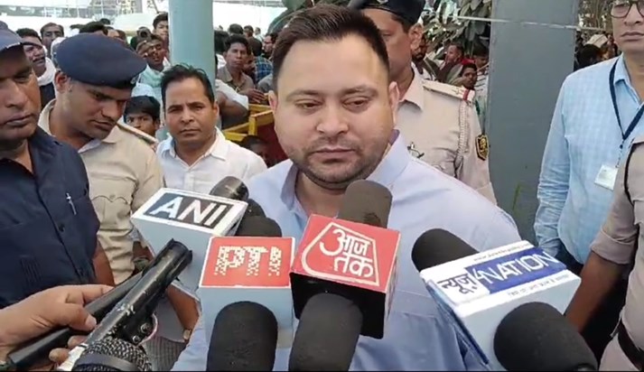 Tejashwi's statement on ED's action, all BJP teams are activ Tejashwi's statement on ED's action, all BJP teams are activ