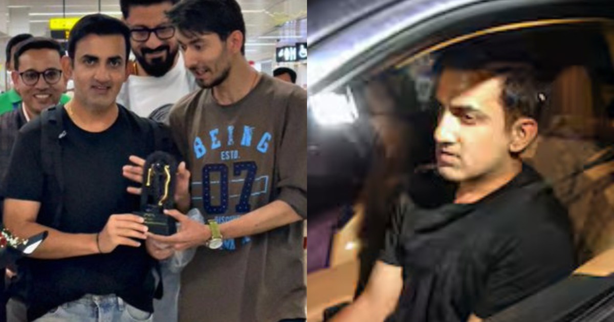 Coach Gautam Gambhir returned to India after winning the Cha