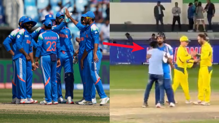 A man ran into the ground after India won the semi-final, VI