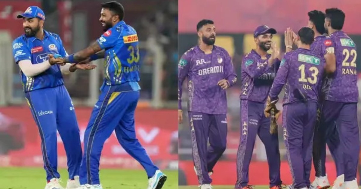 Mumbai Indians and Kolkata Knight Riders will play a match a