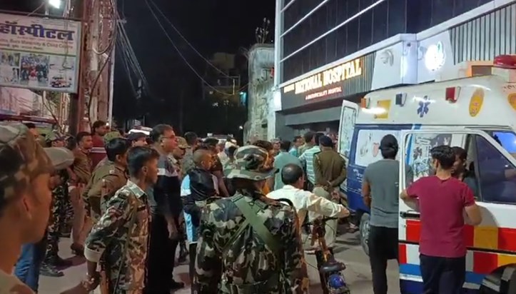Police team which went to resolve dispute in Munger was atta Police team which went to resolve dispute in Munger was atta