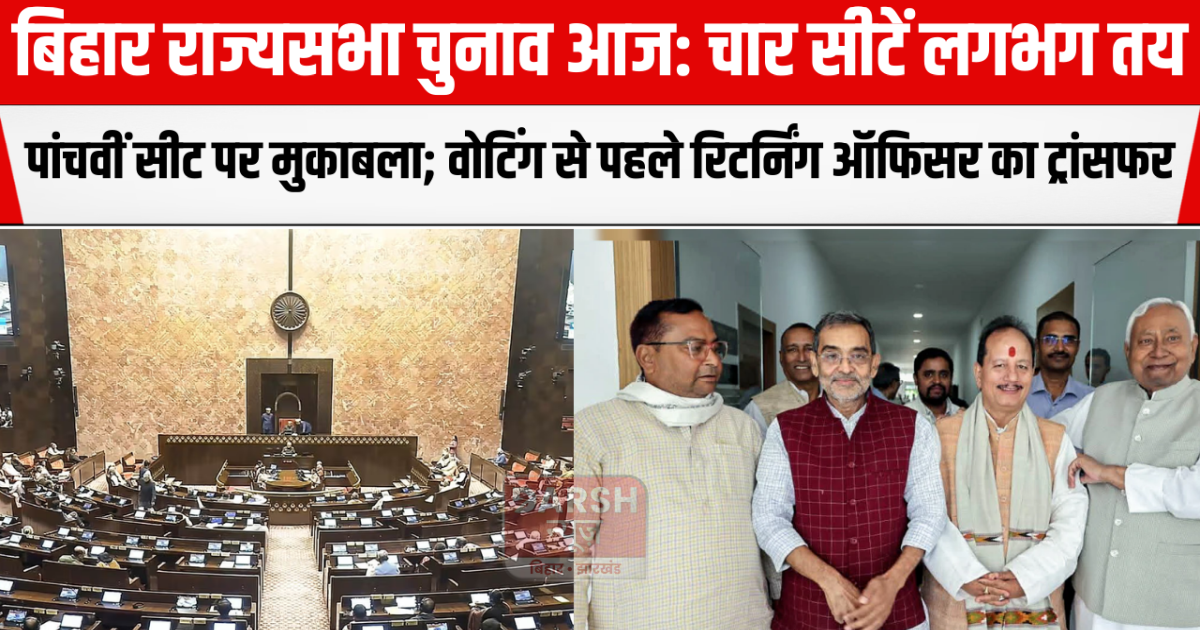 Bihar Rajya Sabha elections today