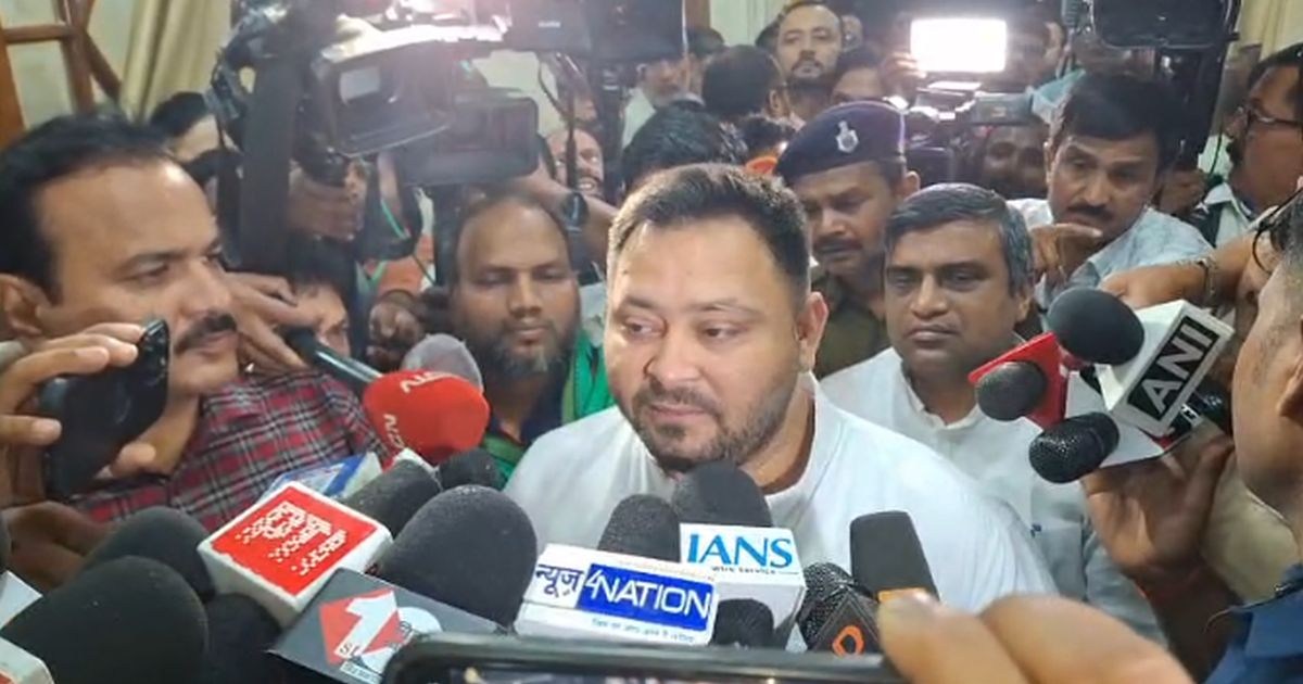 tejashwi ka reaction