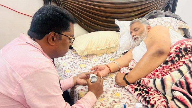   pappu yadav ki tabiyat kharab