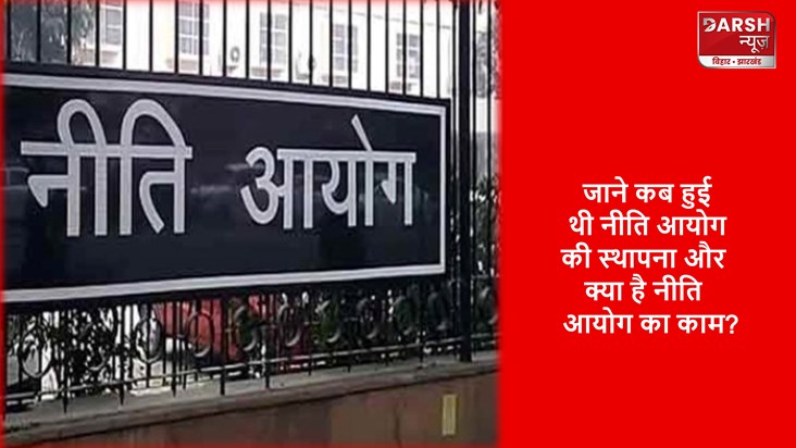 Know when NITI Aayog was established and what is the work of