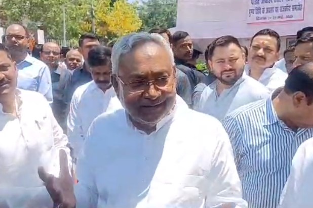 CM Nitish's blunt answer on the inauguration of the new Parl CM Nitish's blunt answer on the inauguration of the new Parl