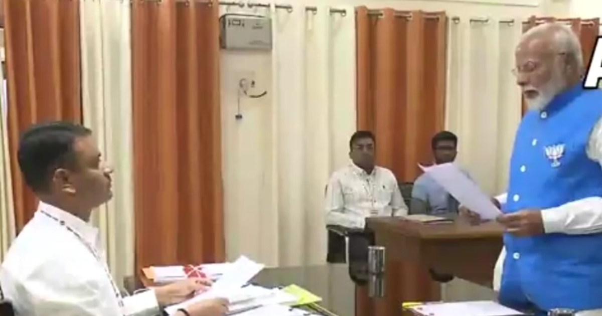 PM Modi filed his nomination for the third time from Varanas