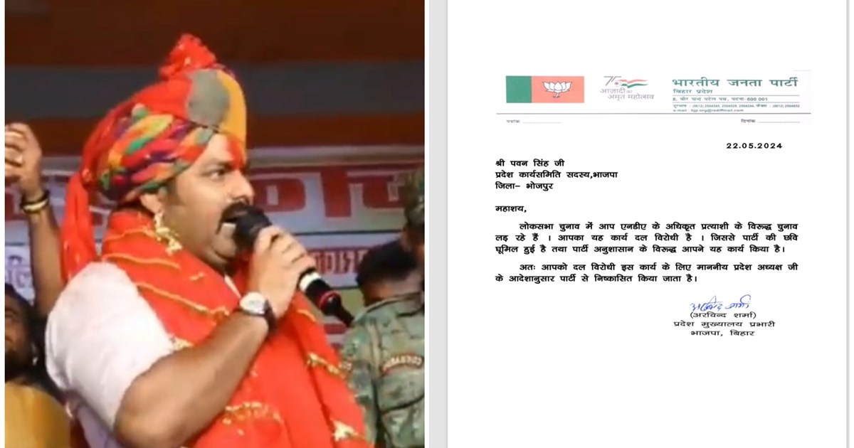 BJP expelled Bhojpuri star Pawan Singh from the party, what 